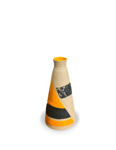 Je réserve l’œuvre de Nadia Barbotin - Mini vase bécher jaune