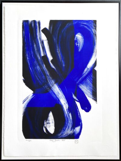 Je réserve l’œuvre de Nadia Barbotin - Monotype 2 bleu